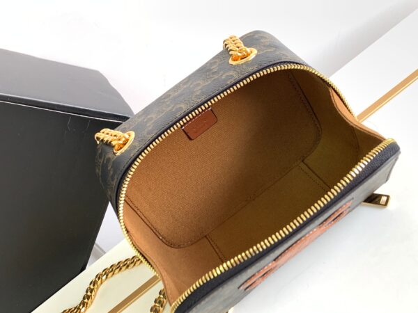 Celine Box On Chain Small Box - Brown 10085 - Image 2