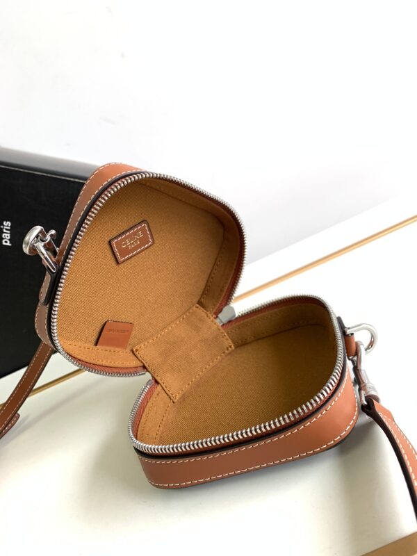 Celine Cube Box Logo Printed Three-dimensional Square Bag - Brown 29572 - Image 3