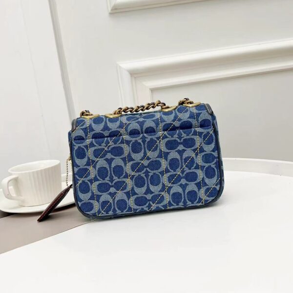 Coach Quilted Pillow Madison Small Shoulder Bag - Blue 23461 - Image 5