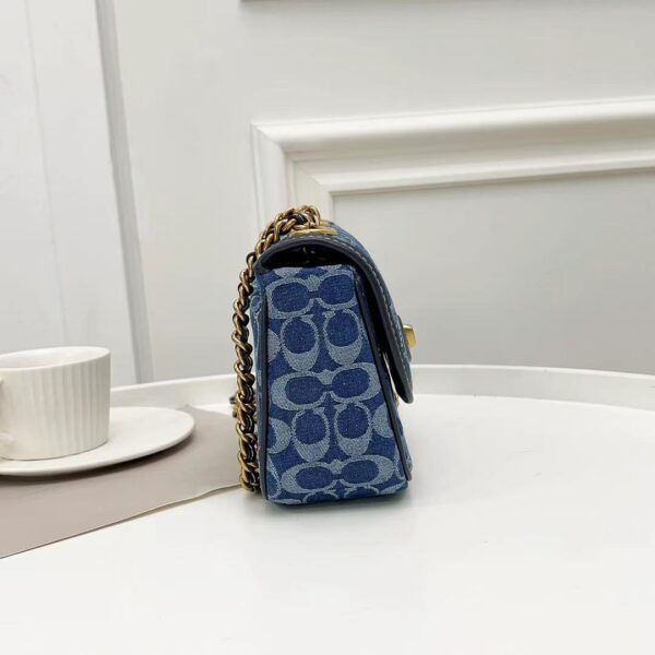Coach Quilted Pillow Madison Small Shoulder Bag - Blue 23461 - Image 4