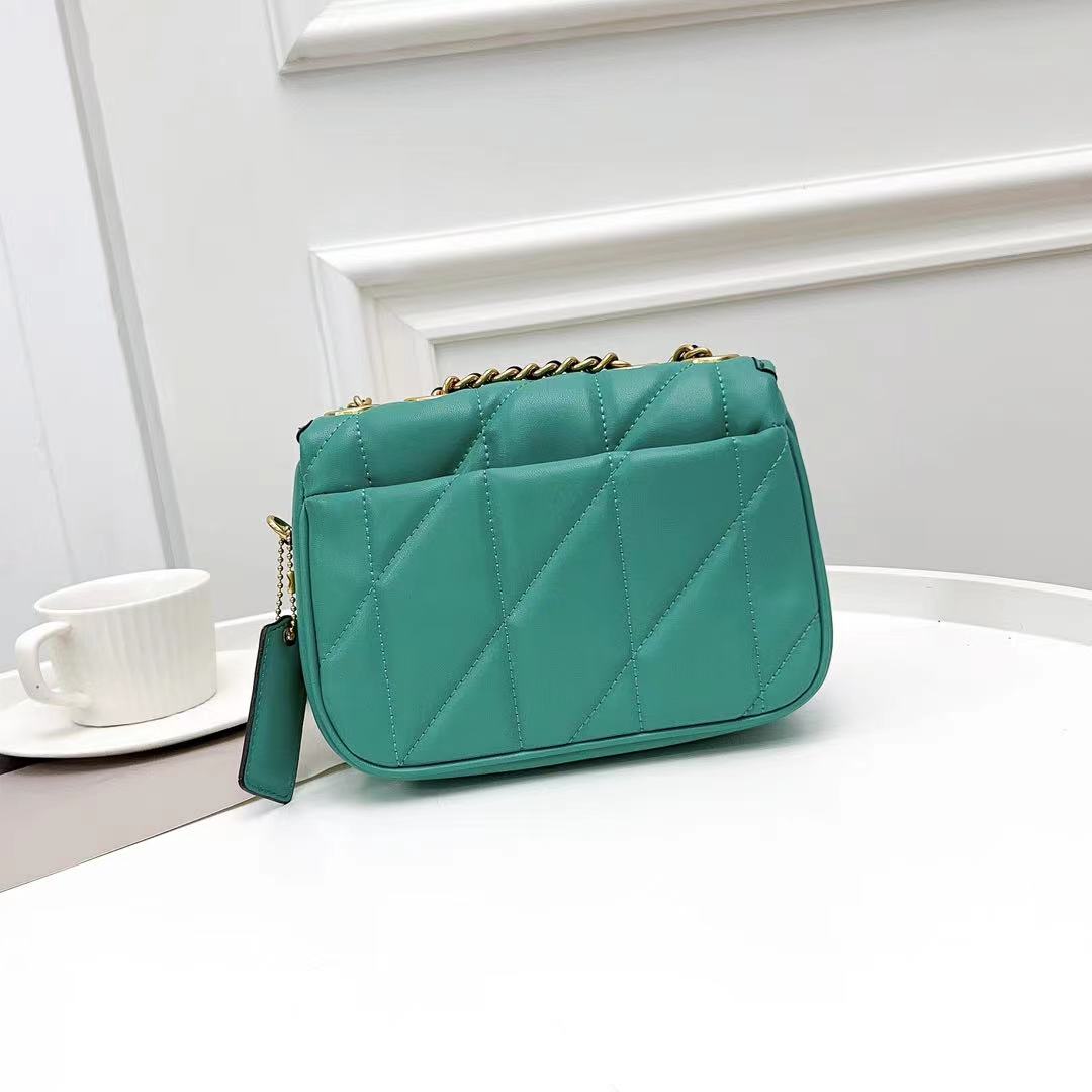 Coach Pillow Madison First-layer Armpit Crossbody Women's Bag - Green 52661 - Image 5