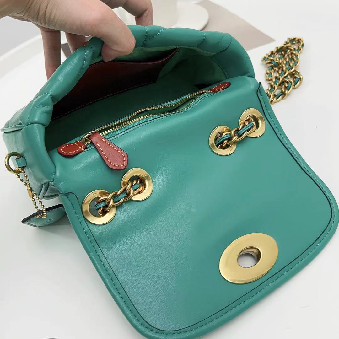 Coach Pillow Madison First-layer Armpit Crossbody Women's Bag - Green 52661 - Image 2