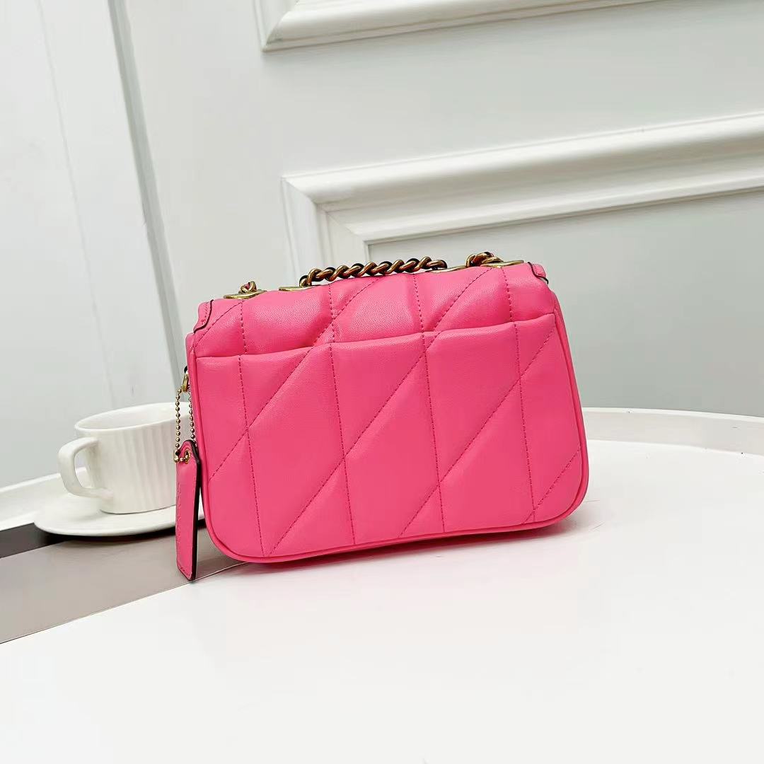 Coach Pillow Madison First-layer Armpit Crossbody Women's Bag - Dark Pink 76614 - Image 5