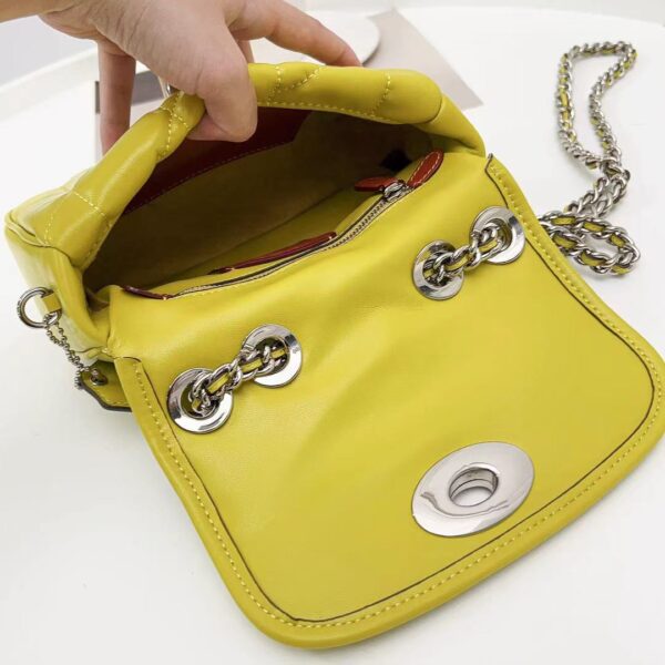 Coach Pillow Madison First-layer Armpit Crossbody Women's Bag - Yellow 89623 - Image 3