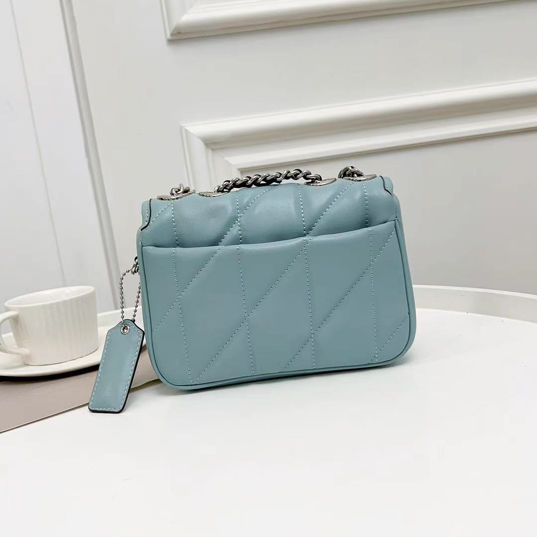 Coach Pillow Madison First-layer Armpit Crossbody Women's Bag - Blue 37337 - Image 5