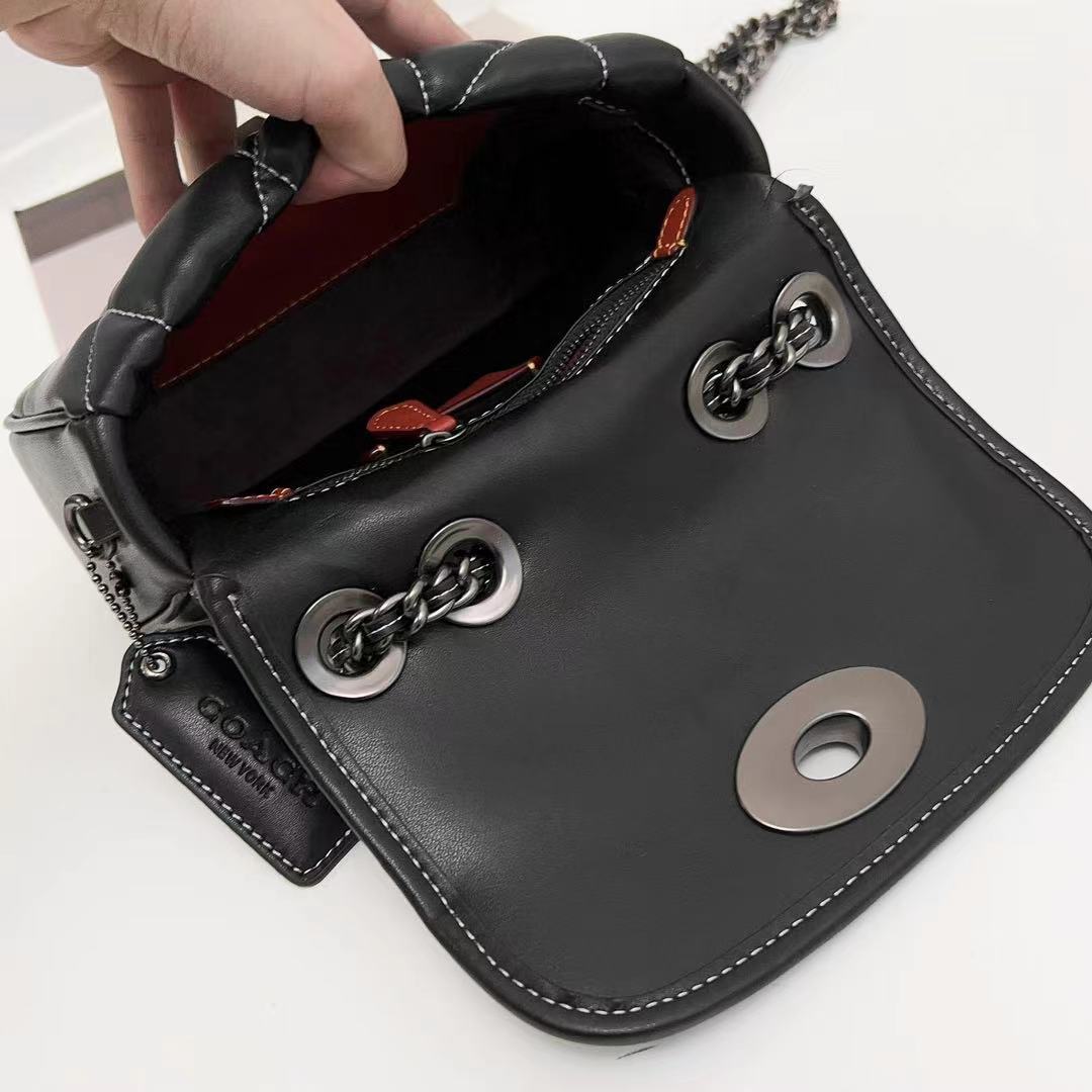 Coach Pillow Madison First-layer Armpit Crossbody Women's Bag - Black 56786 - Image 2