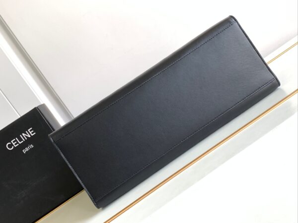 Celine16 Cabas16 Smooth Cow Leather Handbag - Black 47295 - Image 4