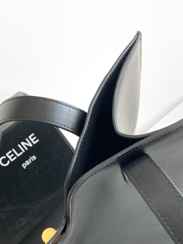 Celine16 Cabas16 Smooth Cow Leather Handbag - Black 47295 - Image 2