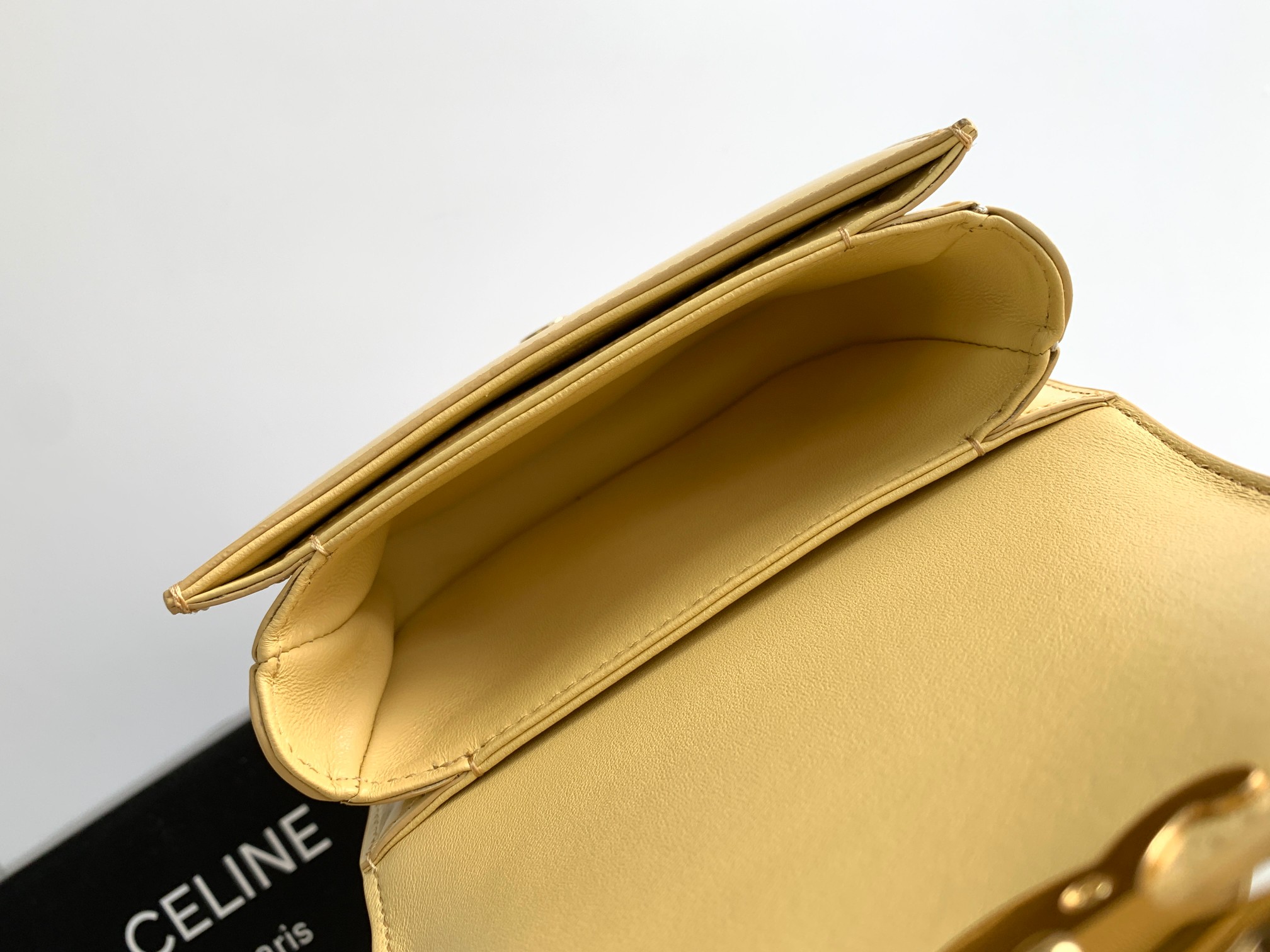 Celine Mini Besace Smooth Cow Leather Arc De Triomphe Bag - Cream 47797 - Image 2