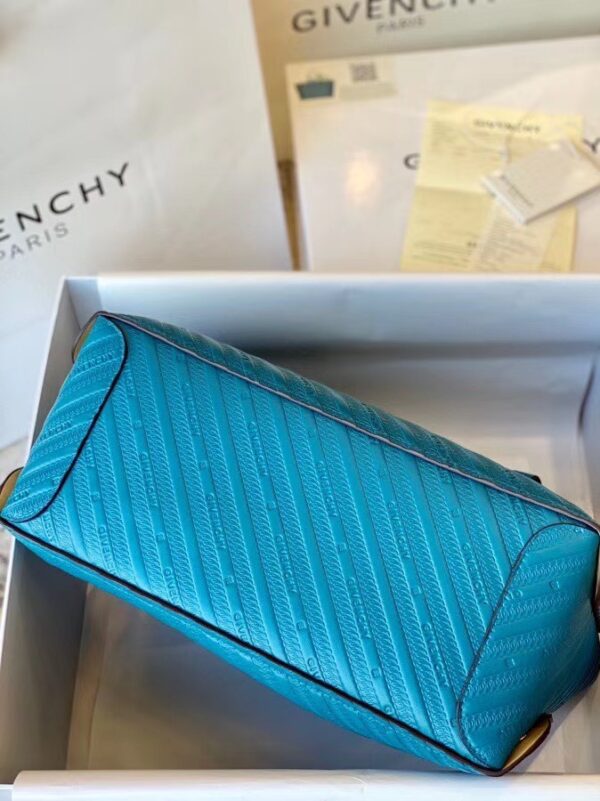 Givenchy Bond Embossed Calf Tote Bag - Blue 94711 - Image 5