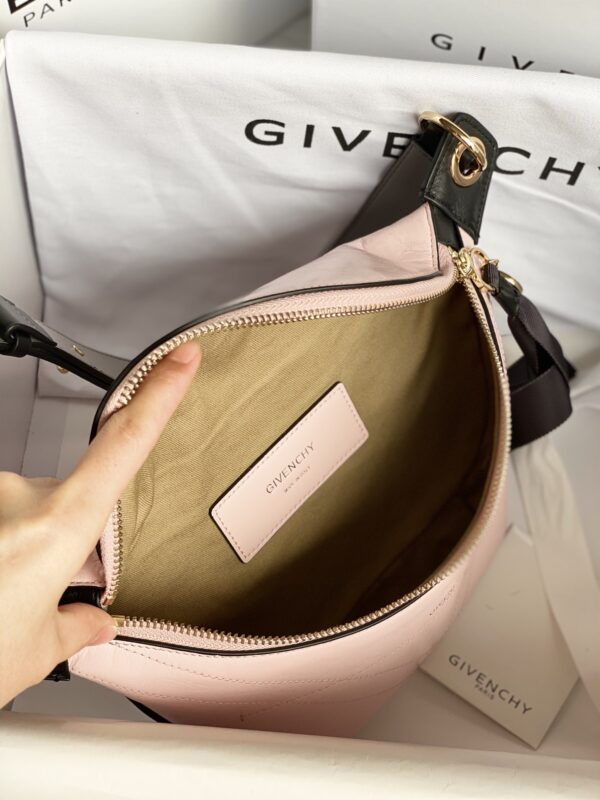 Givenchy Waxed Leather Waist Bag - Pink 80087 - Image 3