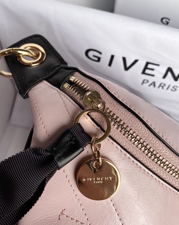 Givenchy Waxed Leather Waist Bag - Pink 80087 - Image 2