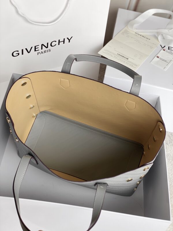 Givenchy Bond Embossed Calf Tote Bag - Gray 73330 - Image 2