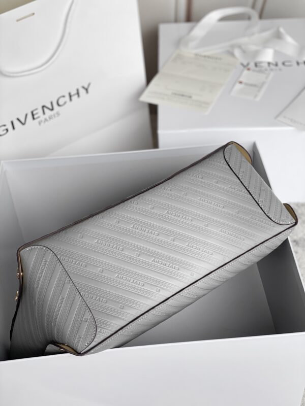 Givenchy Bond Embossed Calf Tote Bag - Gray 73330 - Image 3