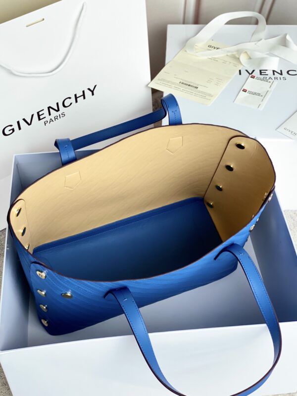 Givenchy Bond Embossed Calf Tote Bag - Royal Blue 37440 - Image 2