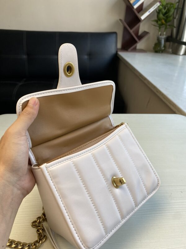 Coach Willis Mini Fat Messenger Handbag - White 13190 - Image 3