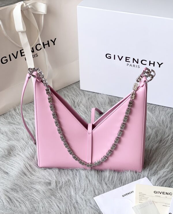 Givenchy V-shaped Cut Out Small Handbag - Pink 21060 - Image 5