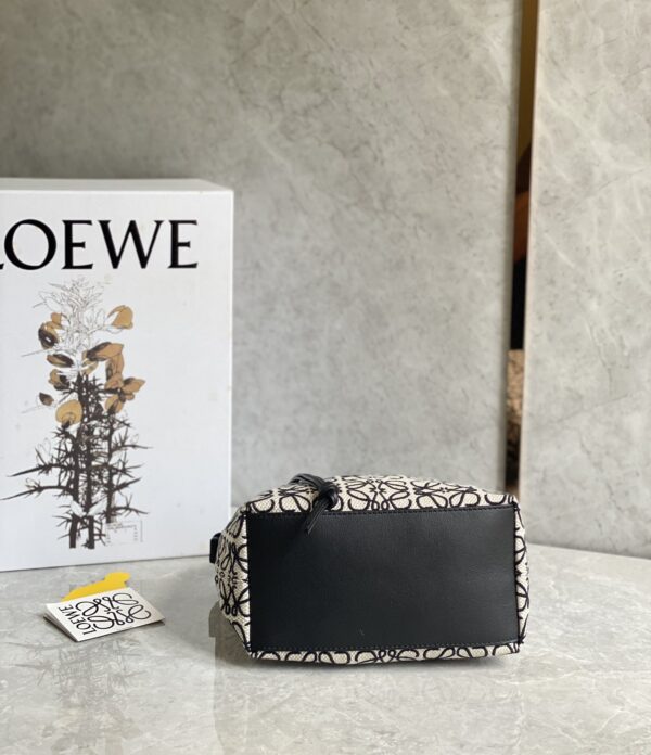Celine Cubi Embroidered Lunch Small Bag - Black/White 32721 - Image 5