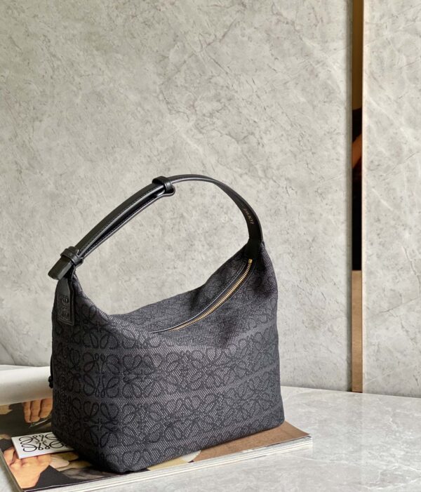 Celine Cubi Embroidered Lunch Large Bag - Black 94973 - Image 5