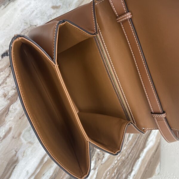 Celine Tabou Medium Smooth Cow Leather Handbag - Brown 46766 - Image 3