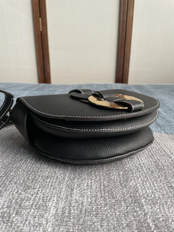 Chloe Darryl Extreme Dark Saddle Bag - Black 29501 - Image 4