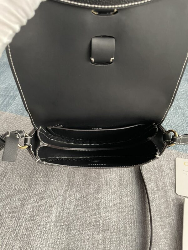 Chloe Darryl Extreme Dark Saddle Bag - Black 29501 - Image 3