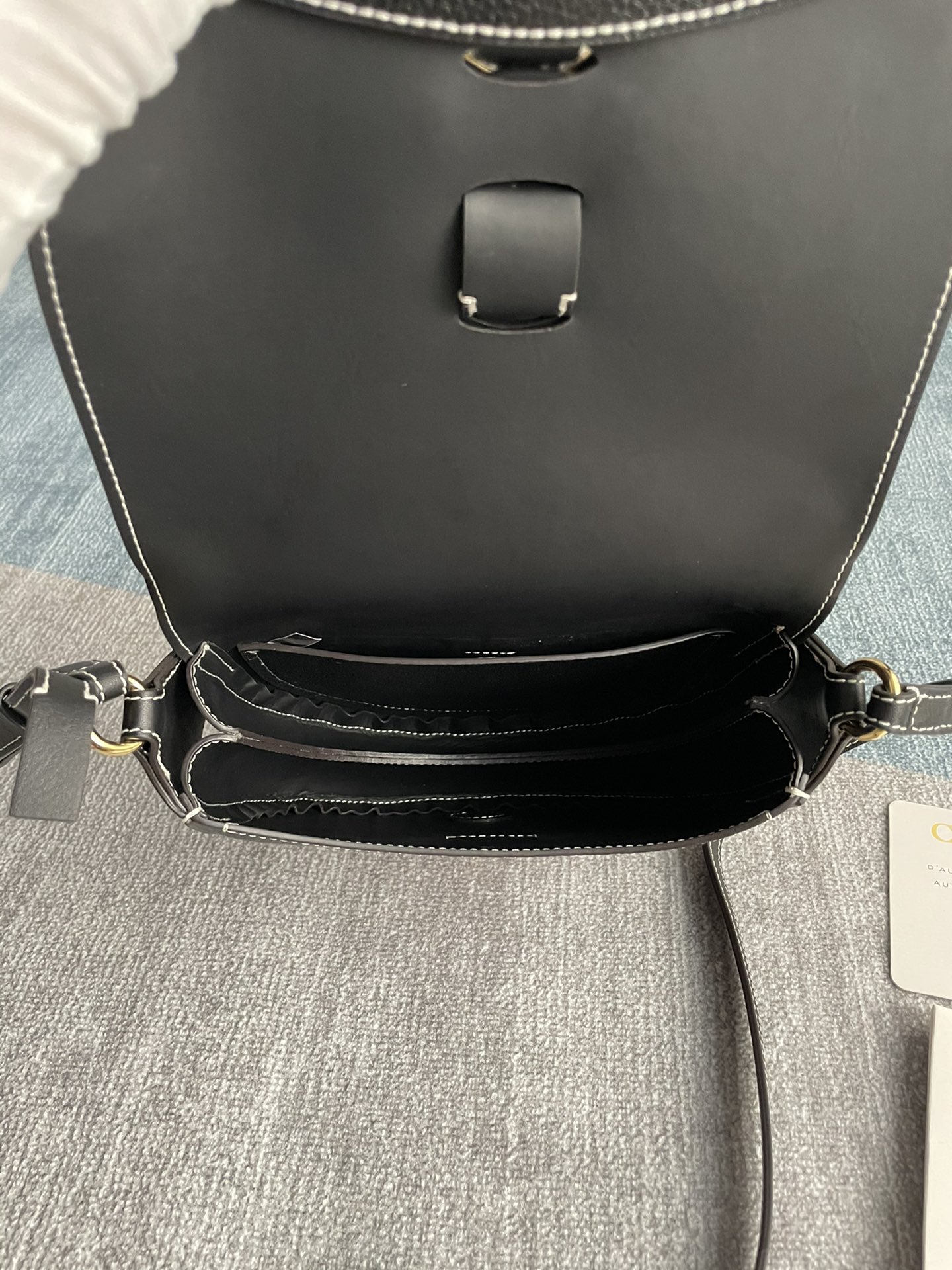 Chloe Darryl Extreme Dark Saddle Bag - Black 29501 - Image 3