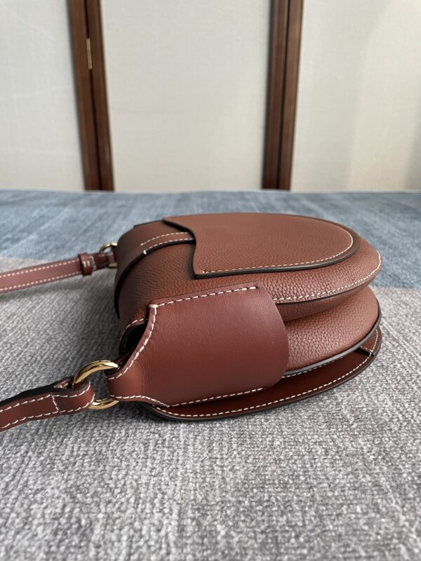 Chloe Darryl Mocha Warm Brown Saddle Bag - Brown 21159 - Image 4
