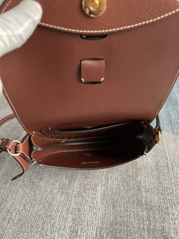 Chloe Darryl Mocha Warm Brown Saddle Bag - Brown 21159 - Image 2