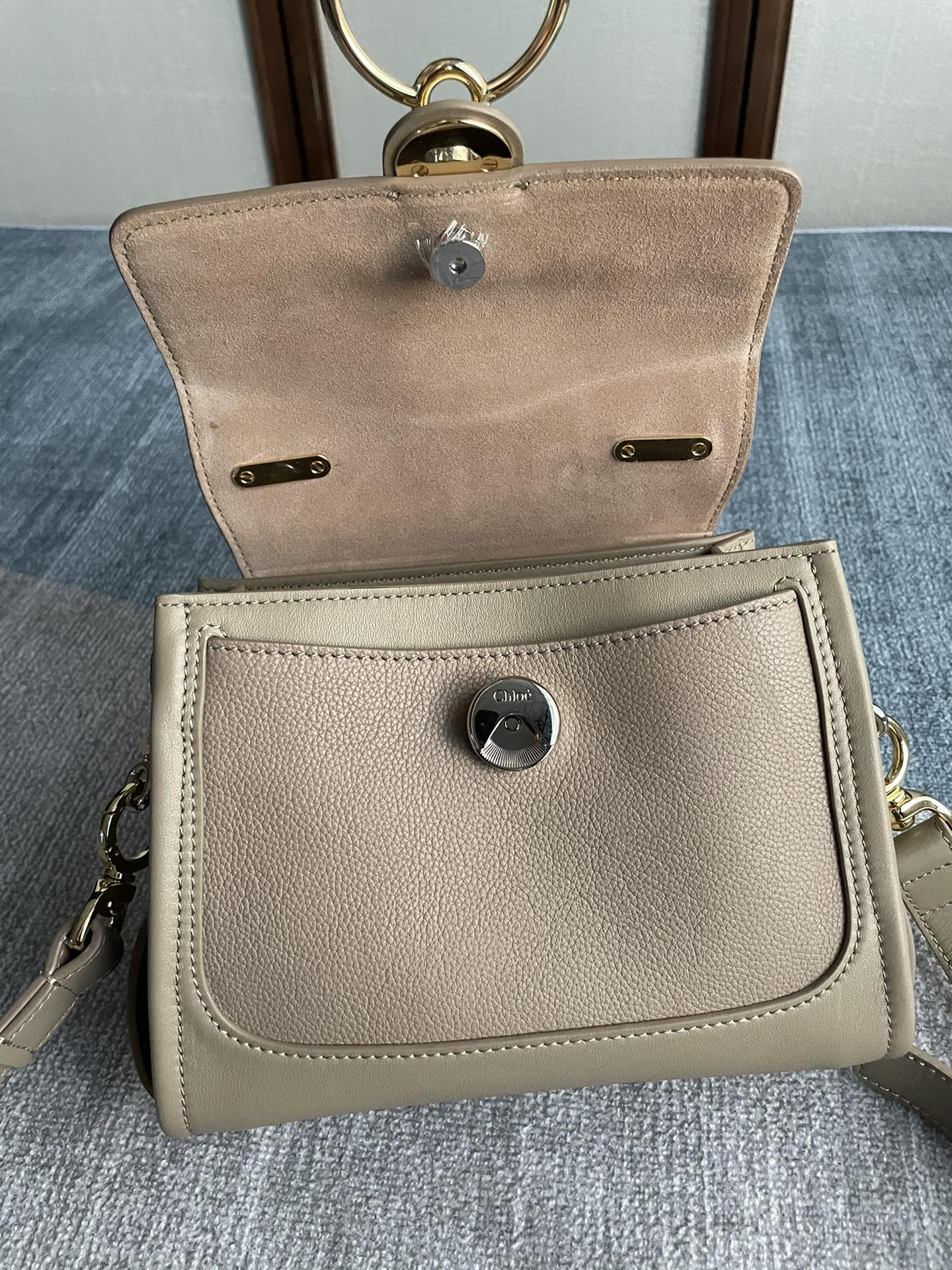 Chloe Tess Day Small Size Handbag - Elephant Gray 21684 - Image 3