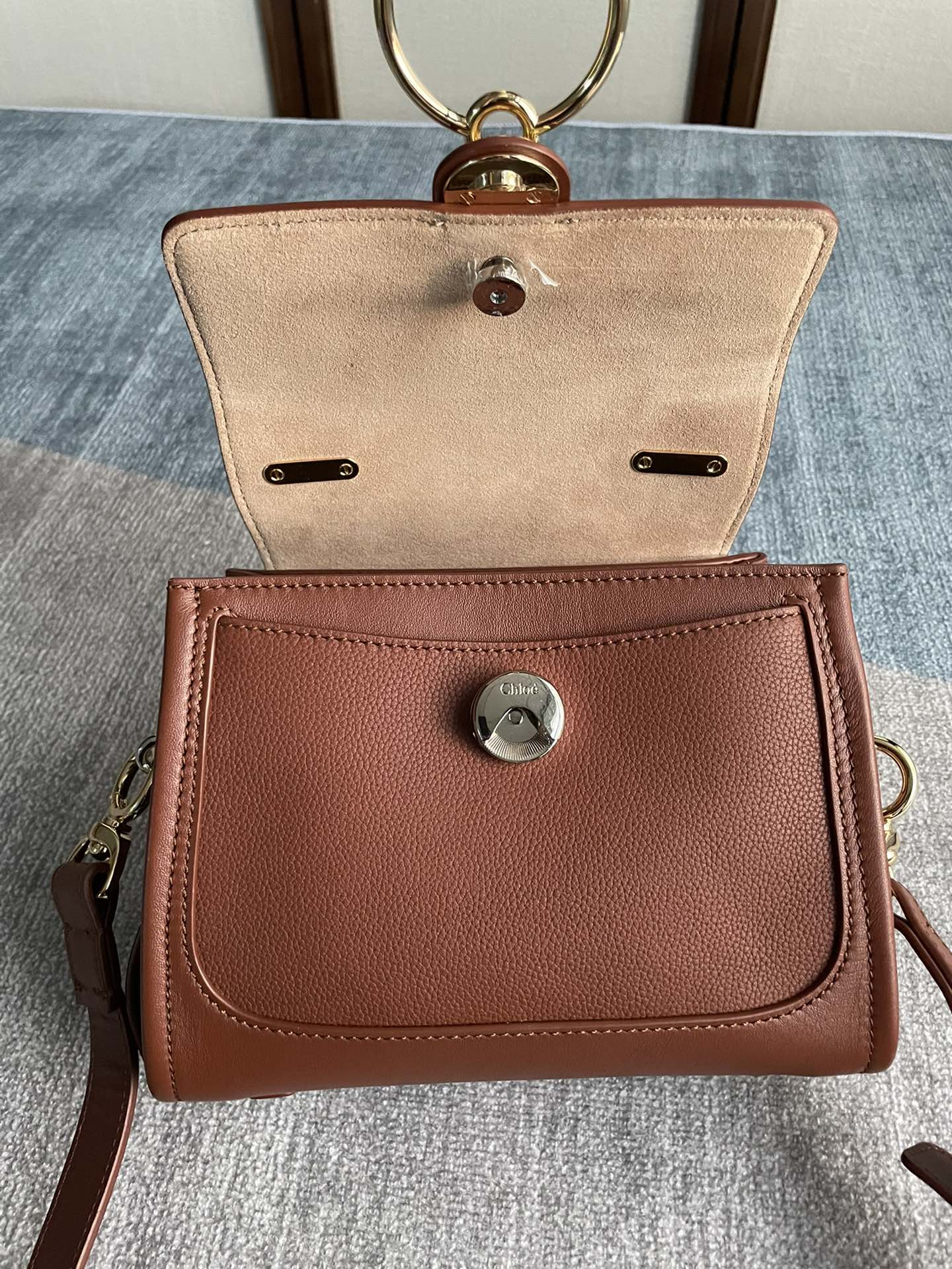 Chloe Tess Day Small Size Handbag - Brown 69387 - Image 2