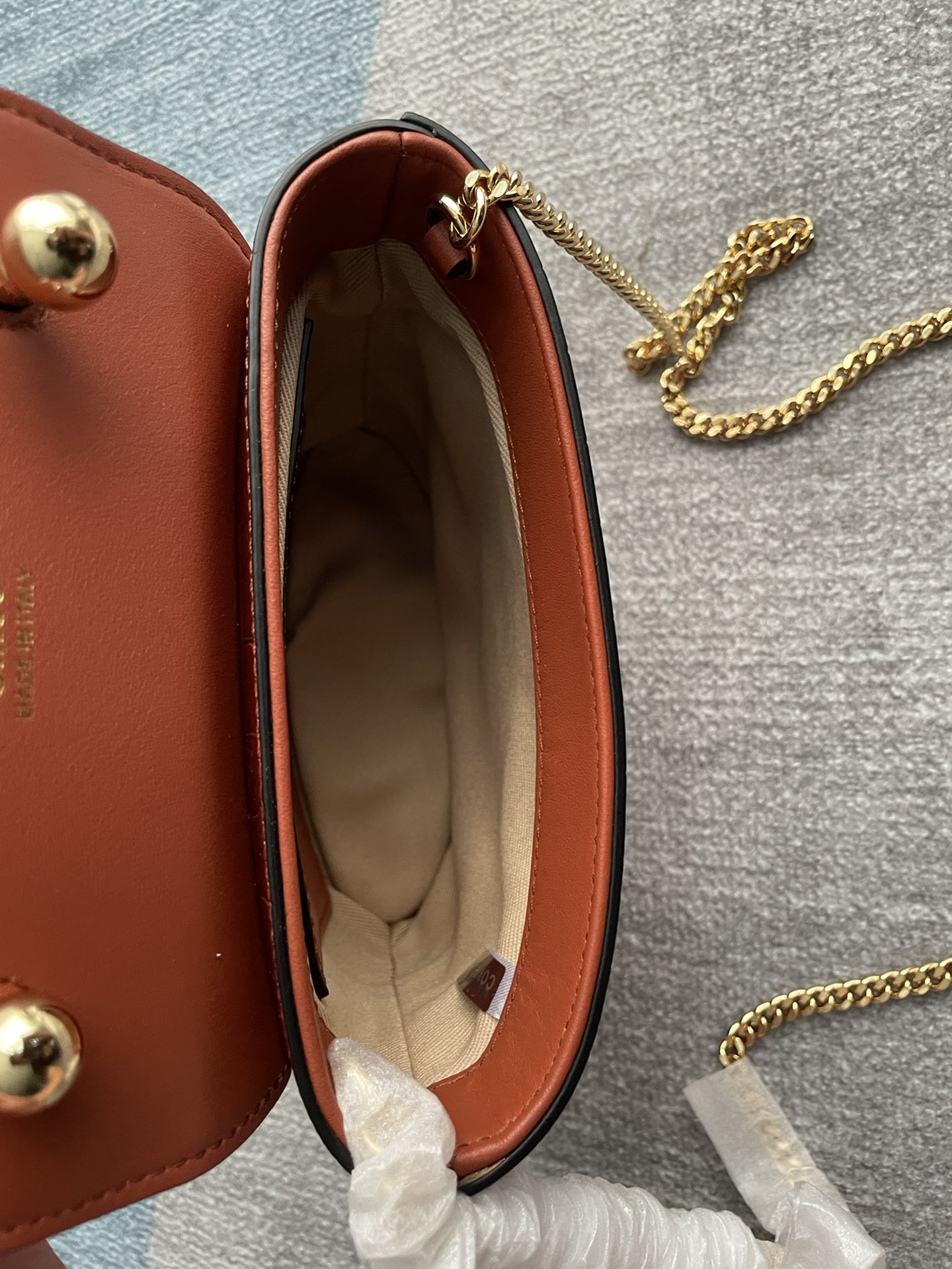Chloe Small Aby Lock Crocodile Handbag - Red 11140 - Image 2