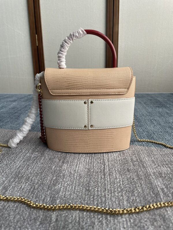 Chloe Small Aby Lock Handbag - Cream 33890 - Image 4