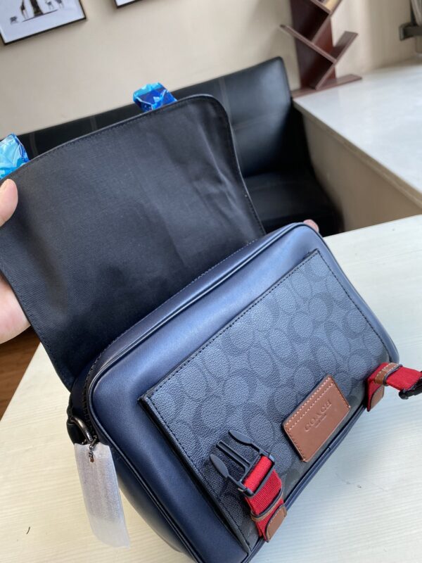 Coach Tracker Crossbody Messenger Bag - Black 96862 - Image 4