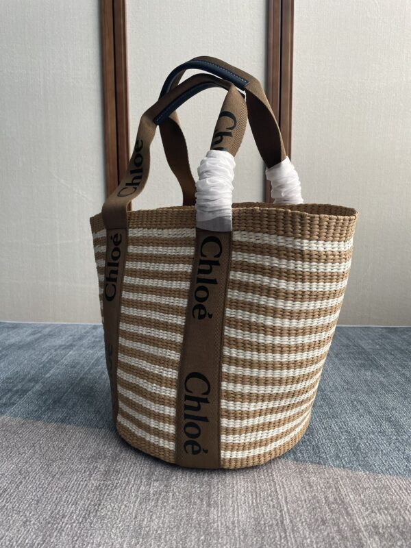 Chloe Large Woody Basket Tote Bag 90573 - Image 5