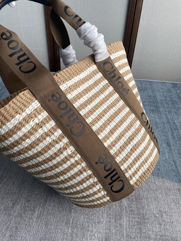 Chloe Large Woody Basket Tote Bag 90573 - Image 3