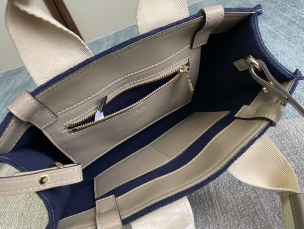 Chloe Woody Small Tote Bag - Blue 35503 - Image 2