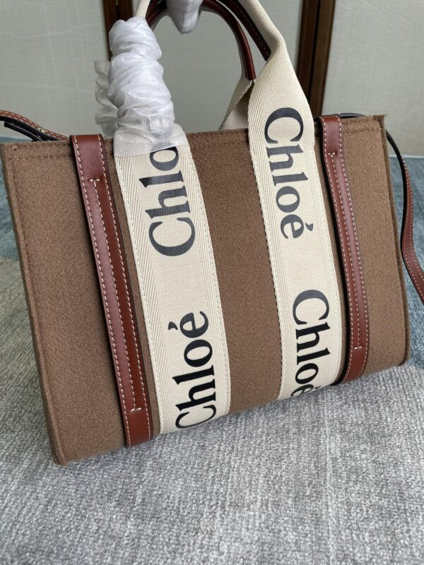 Chloe Woody Small Tote Bag - Brown 26890 - Image 4