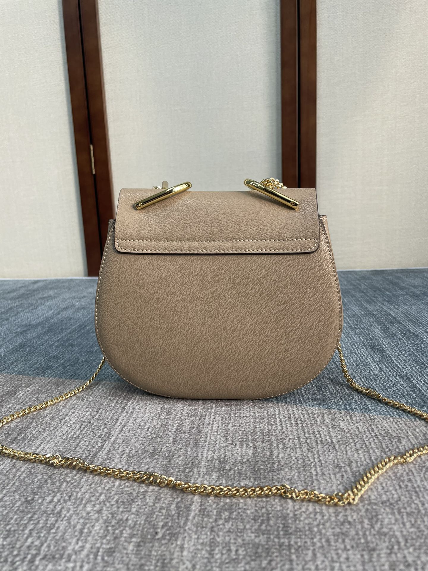 Chloe Mini Drew Piggy Bag - Elephant Gray 16807 - Image 4