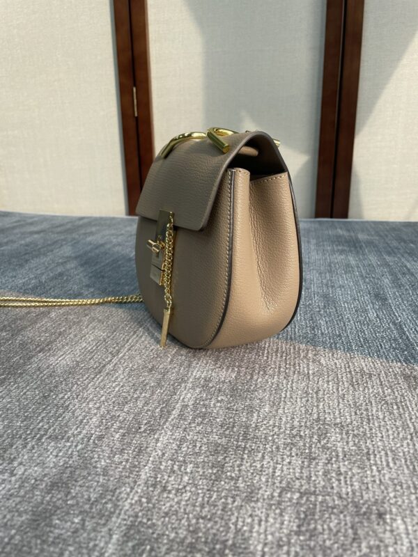 Chloe Mini Drew Piggy Bag - Elephant Gray 16807 - Image 5