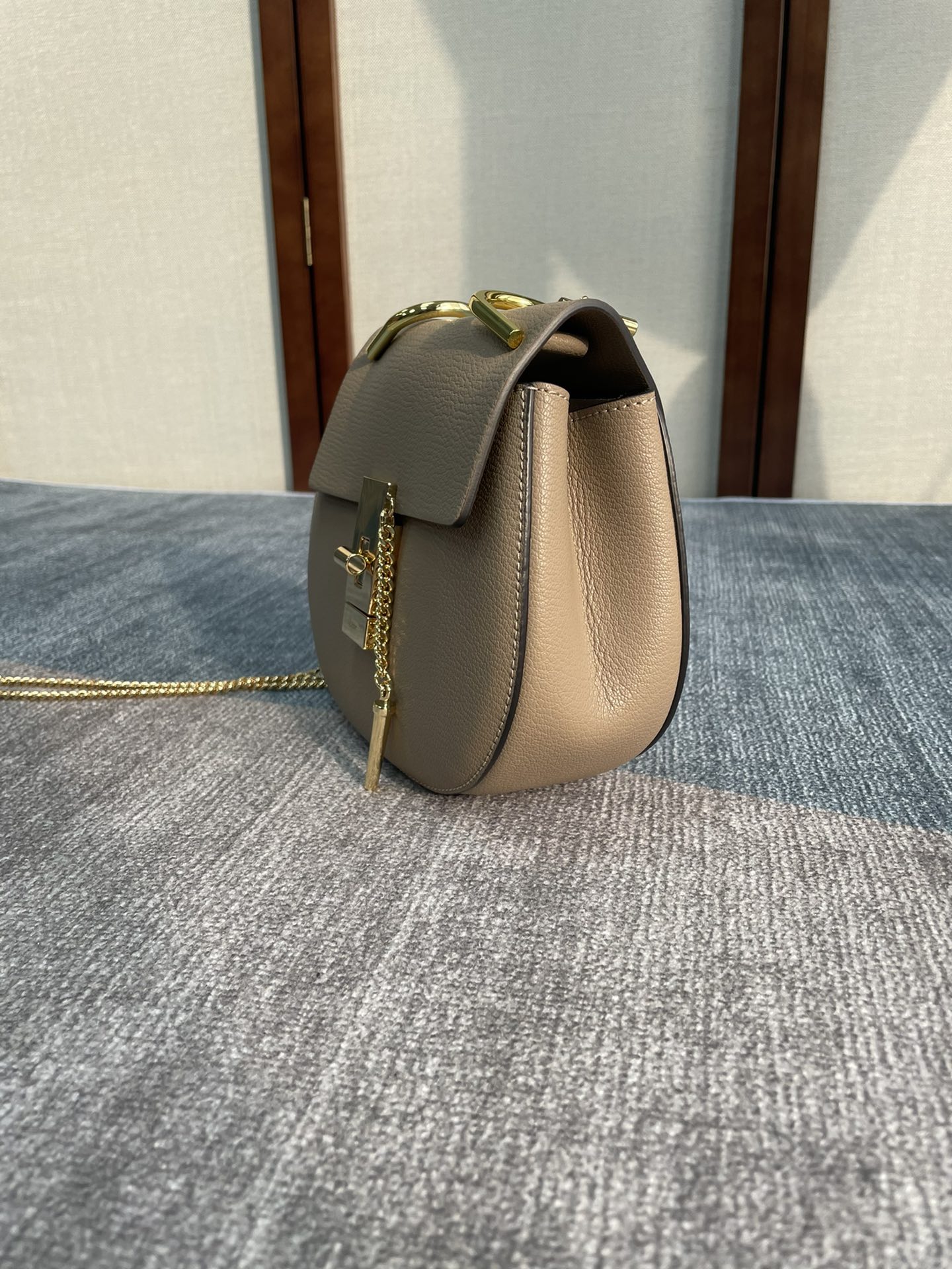 Chloe Mini Drew Piggy Bag - Elephant Gray 16807 - Image 5