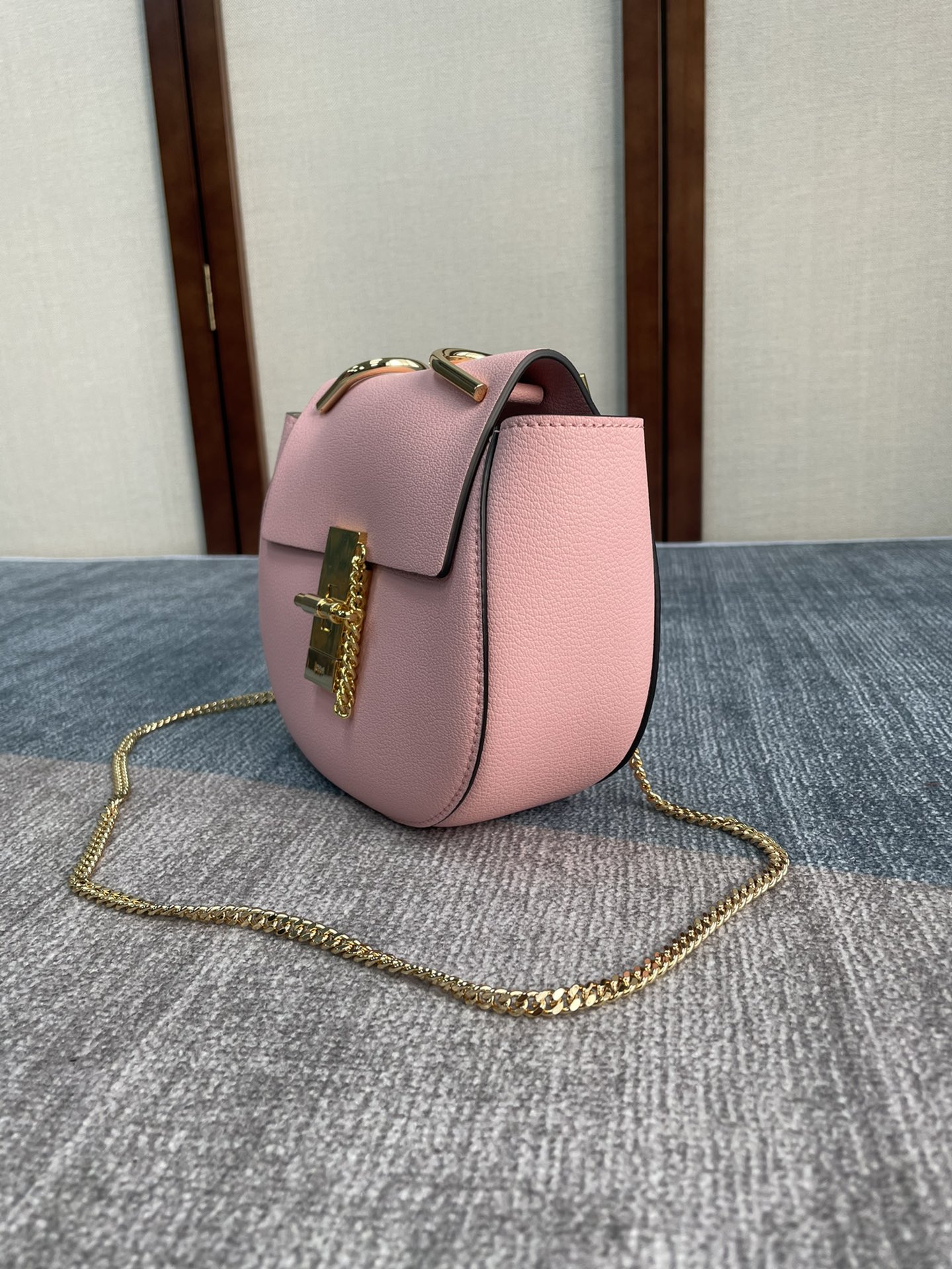 Chloe Mini Drew Piggy Bag - Pink 43381 - Image 4