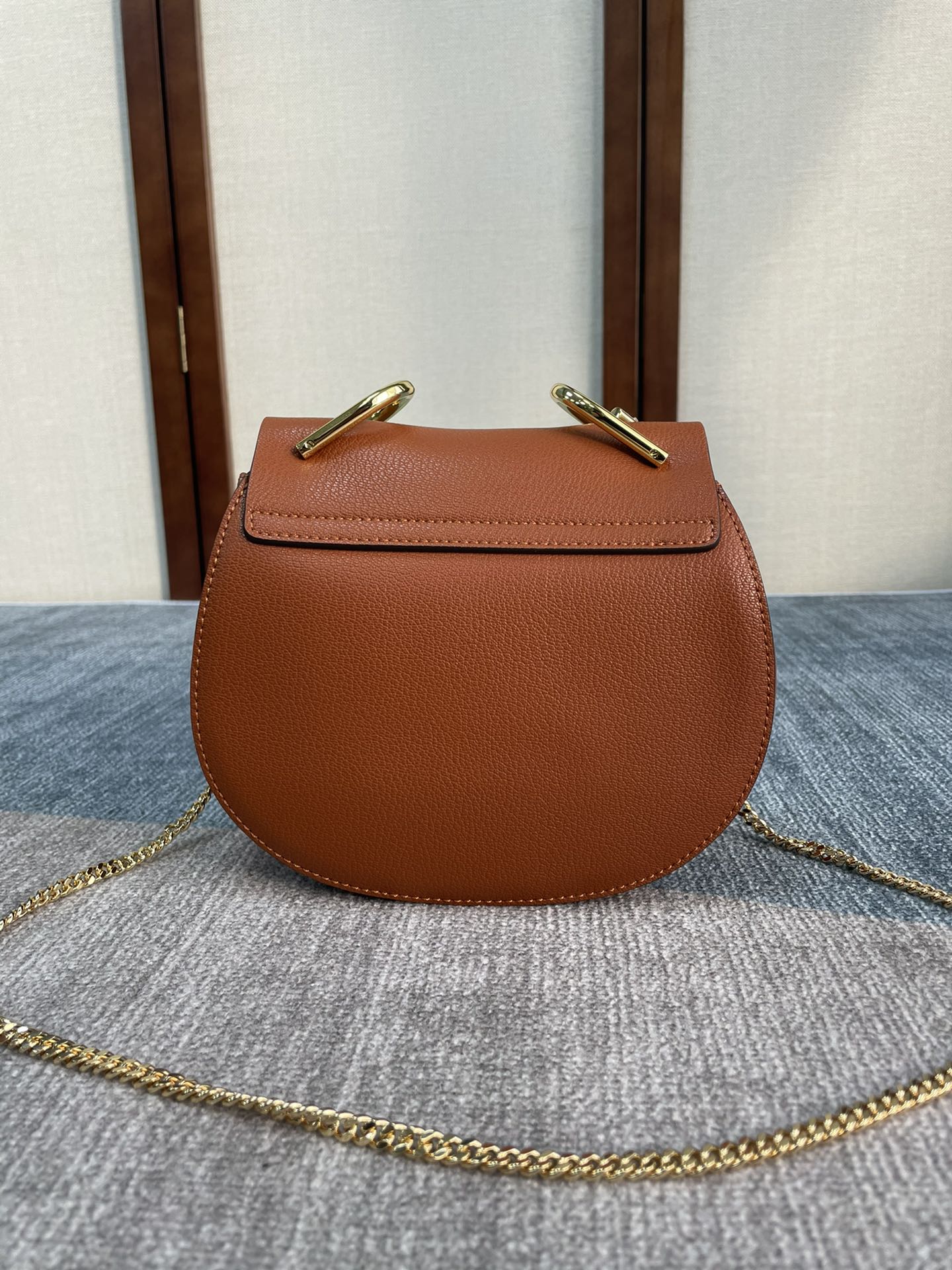 Chloe Mini Drew Piggy Bag - Brown 63367 - Image 4