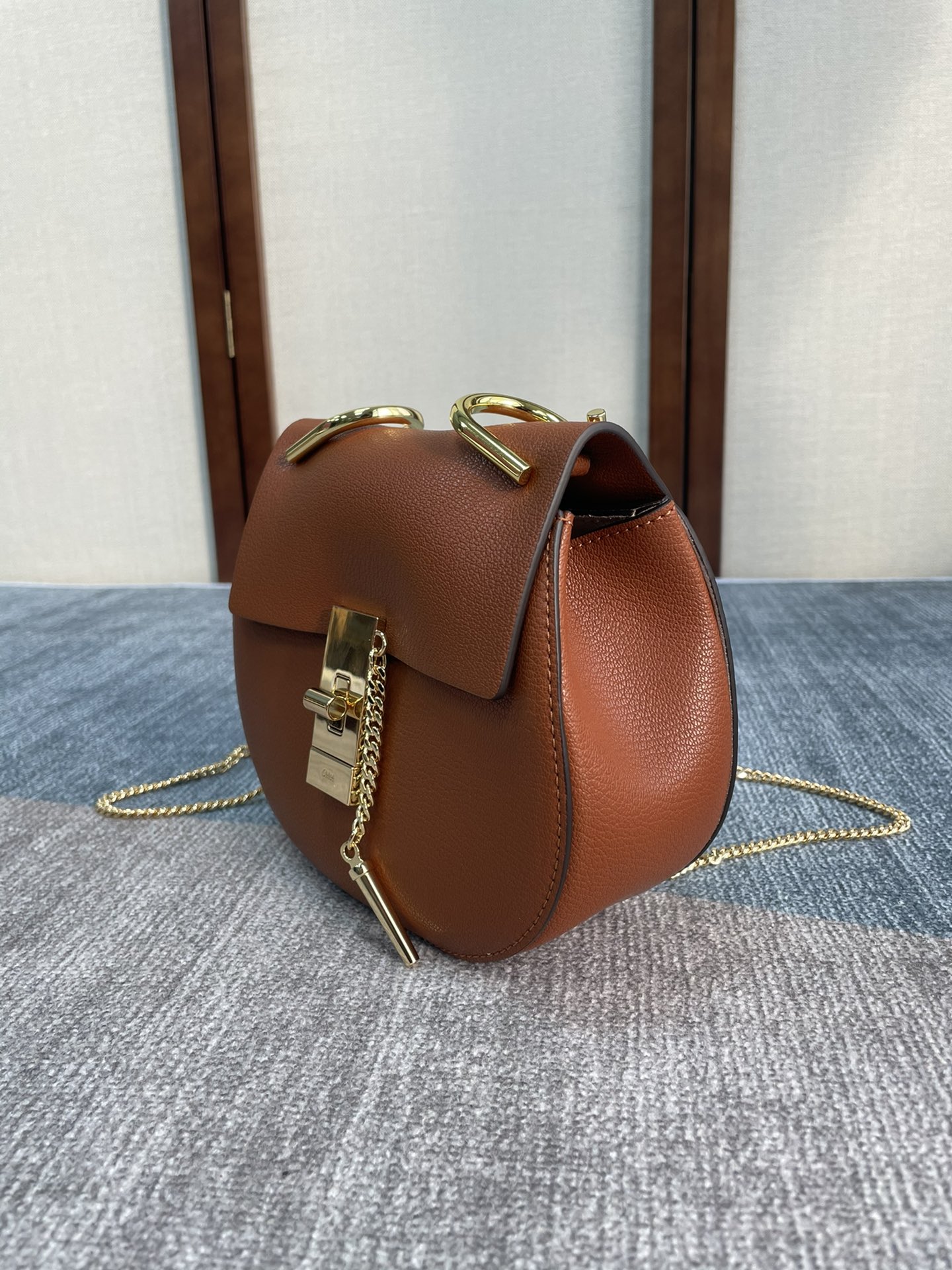 Chloe Mini Drew Piggy Bag - Brown 63367 - Image 5