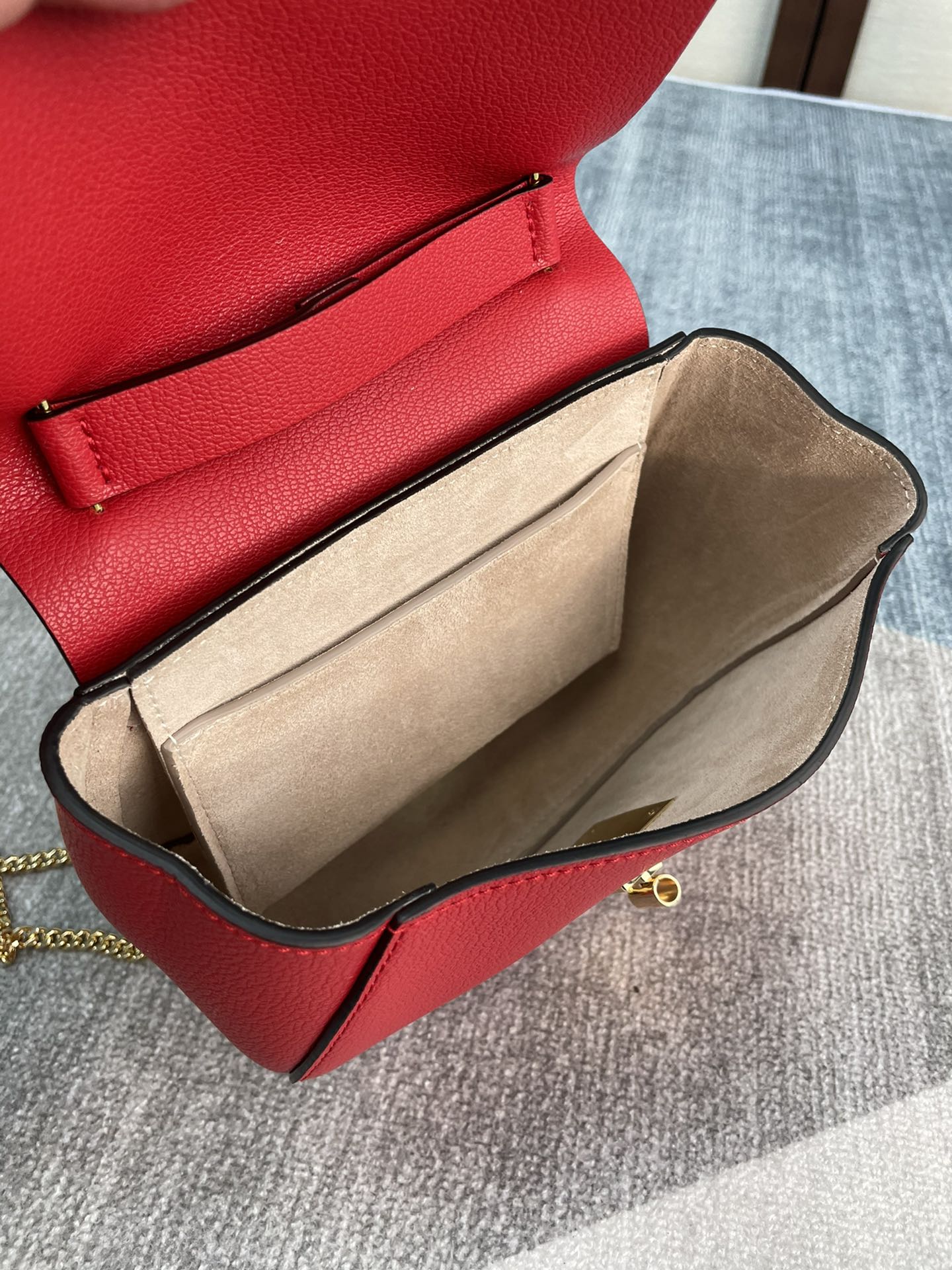 Chloe Mini Drew Piggy Bag - Red 87818 - Image 2