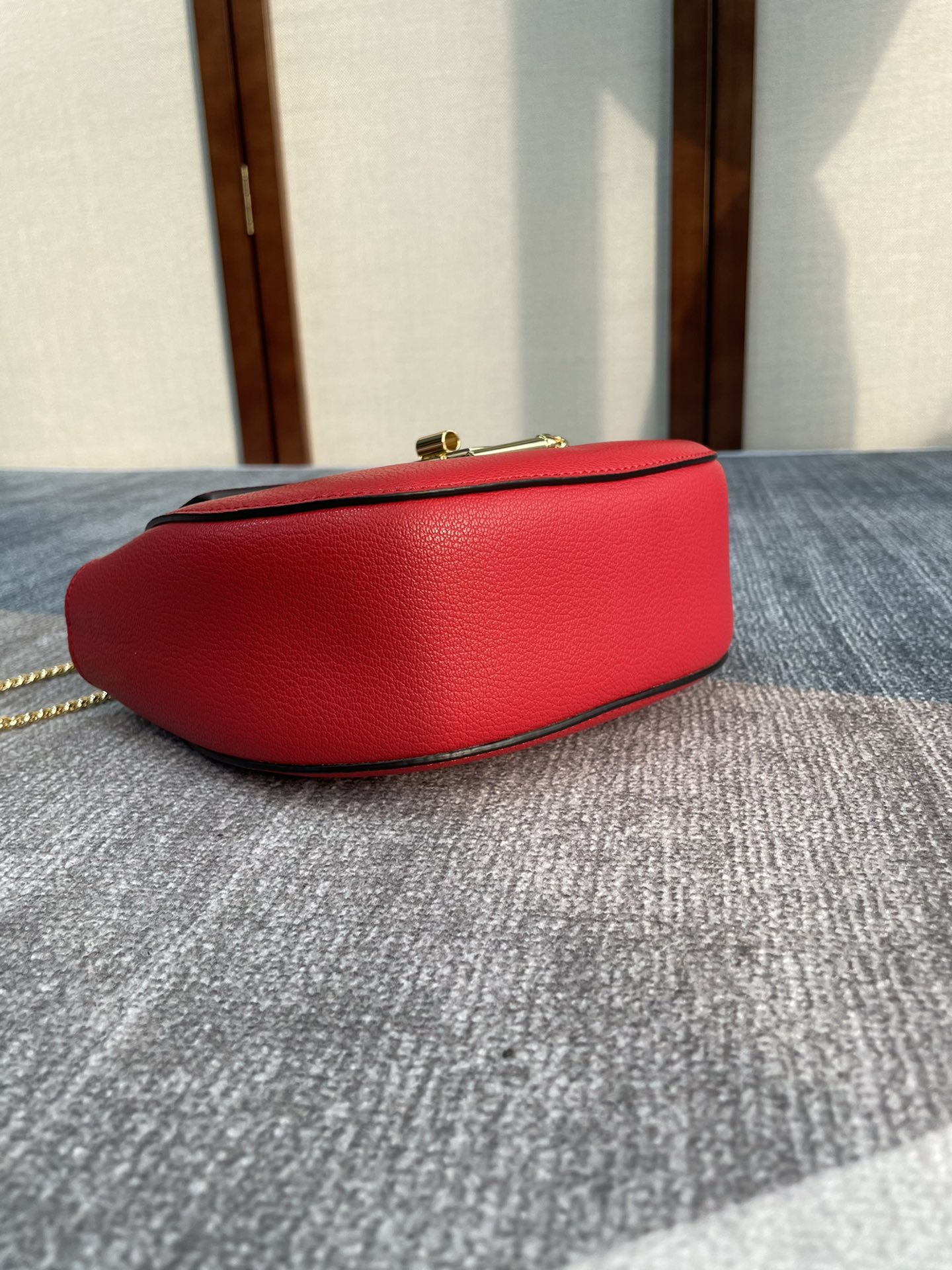 Chloe Mini Drew Piggy Bag - Red 87818 - Image 3