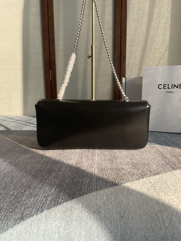 Celine Chain Armpit Bag - Black 33288 - Image 5