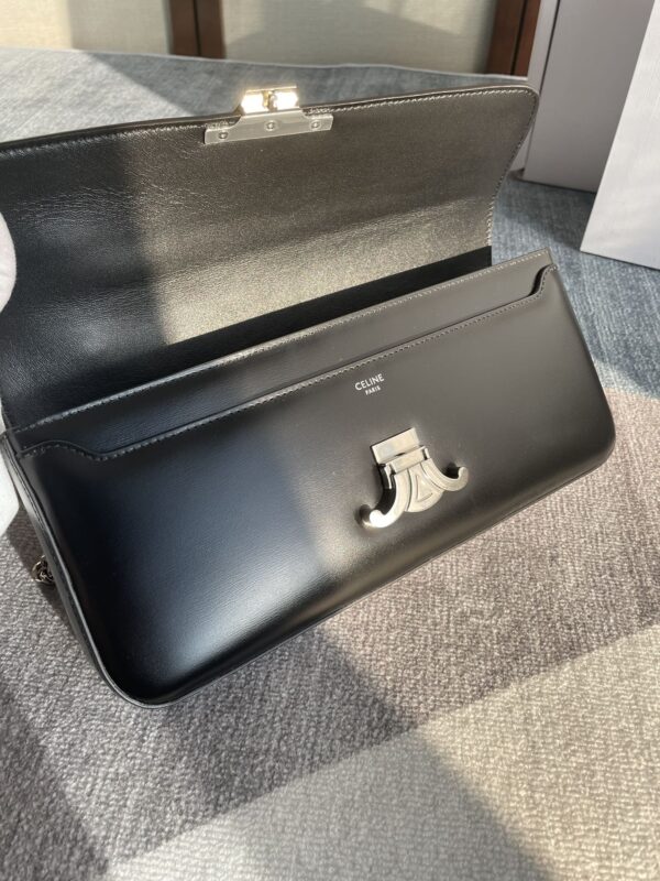 Celine Chain Armpit Bag - Black 33288 - Image 3