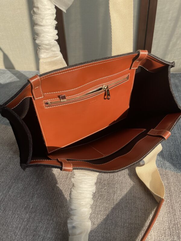 Chloe Woody Medium Tote Bag - Brown 77875 - Image 2