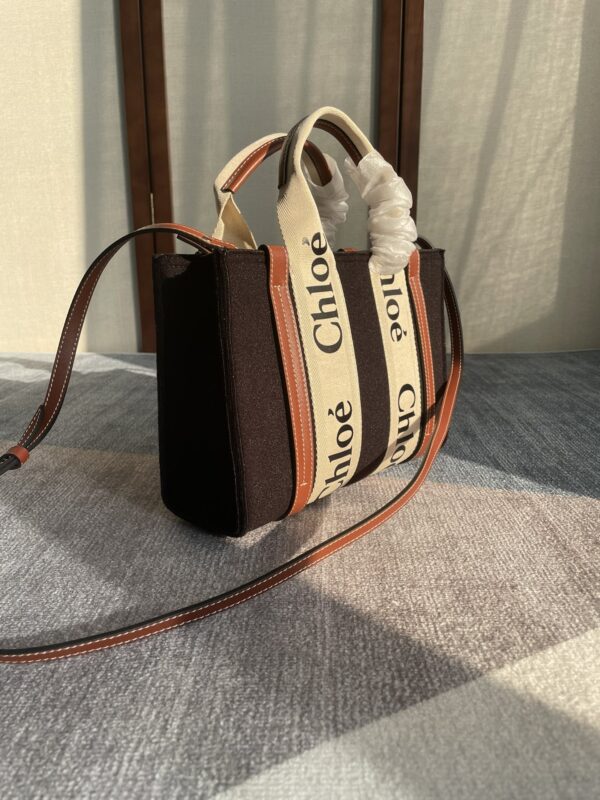 Chloe Woody Small Tote Bag - Brown 77032 - Image 5